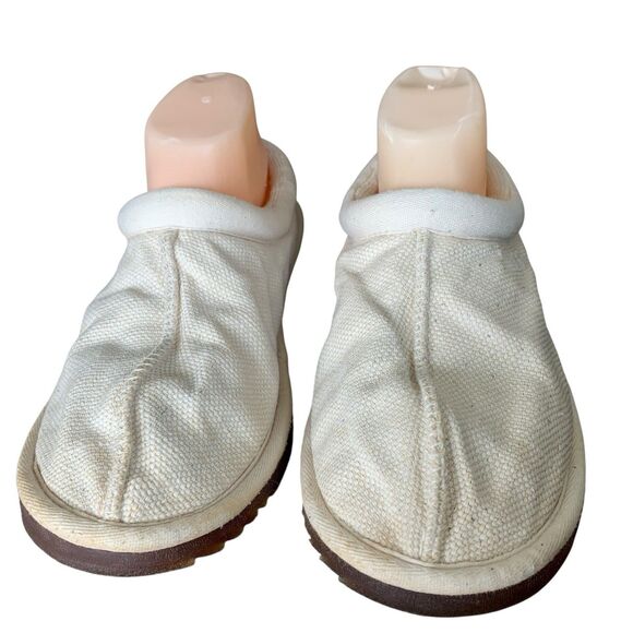 UGG Tasman Men's Slippers Slip On Comfort Mule Outdoors 1123691 Cream Size 9 - Picture 2 of 13